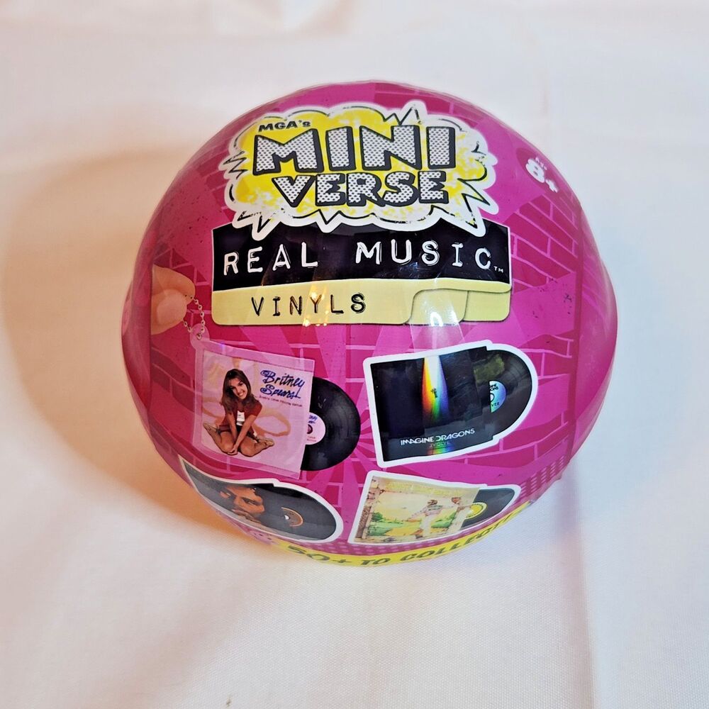 MGA Miniverse Real Music Vinyl Mystery Blind Pack 4 Playable Records Sealed